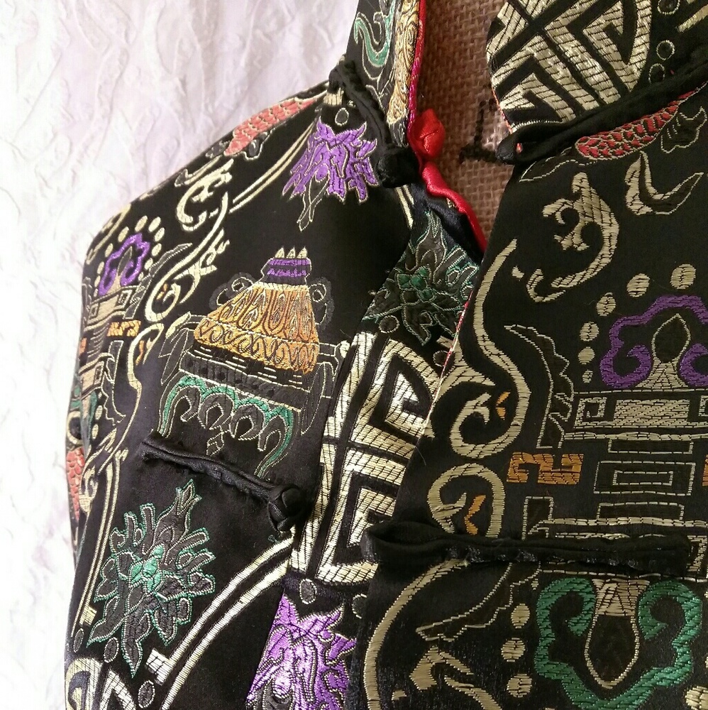 Vintage, Reversible Mandarin Jacket - image 2